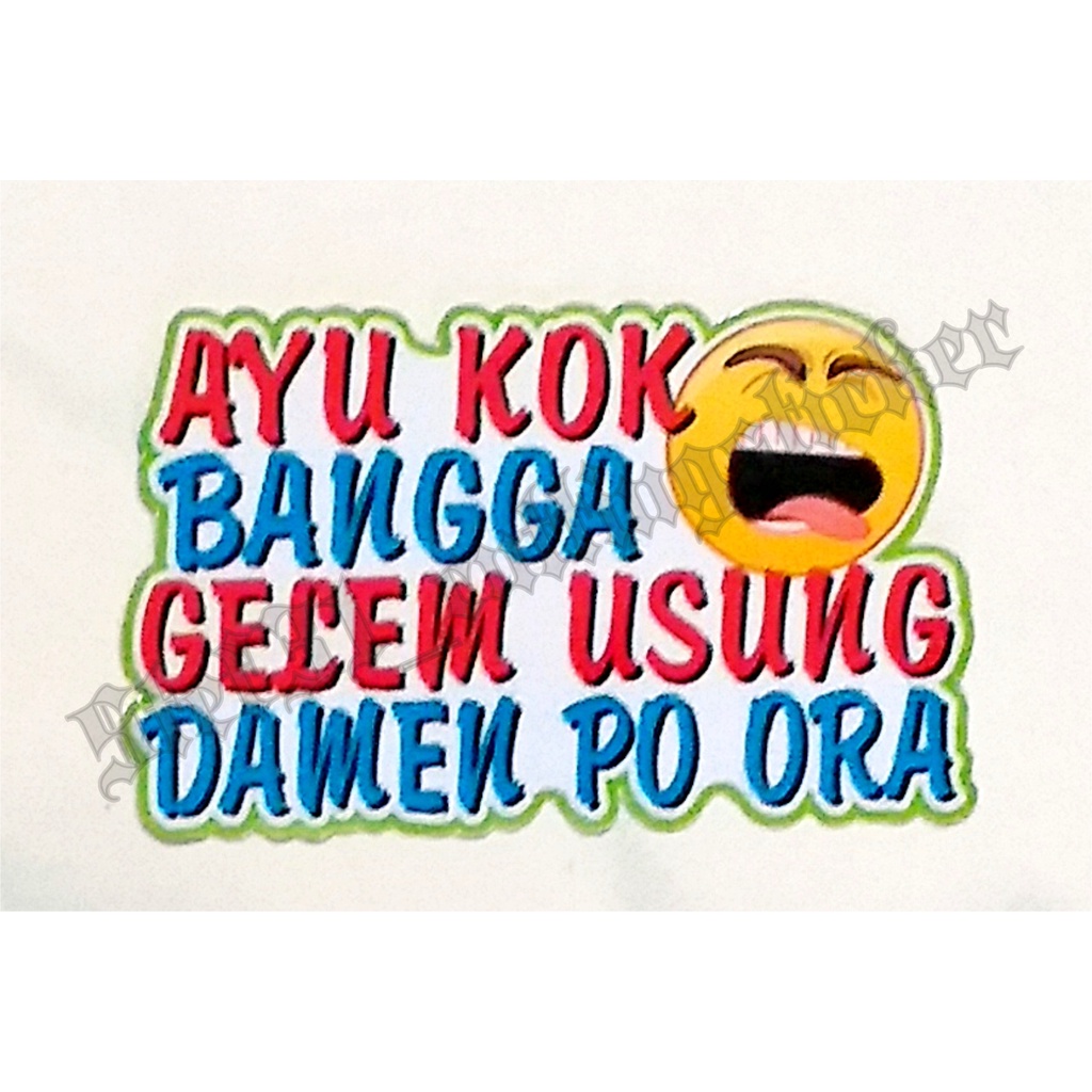 

Stiker printing kata kata lucu, sticker kata kata