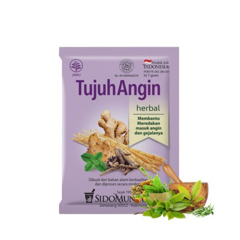 

JAMU TUJUH ANGIN SIDOMUNCUL 1 PAK(10 sachet)