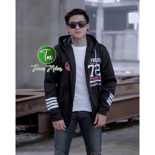 Zipper SKYBLUE BORDIR + SABLON RUBER PREMIUM