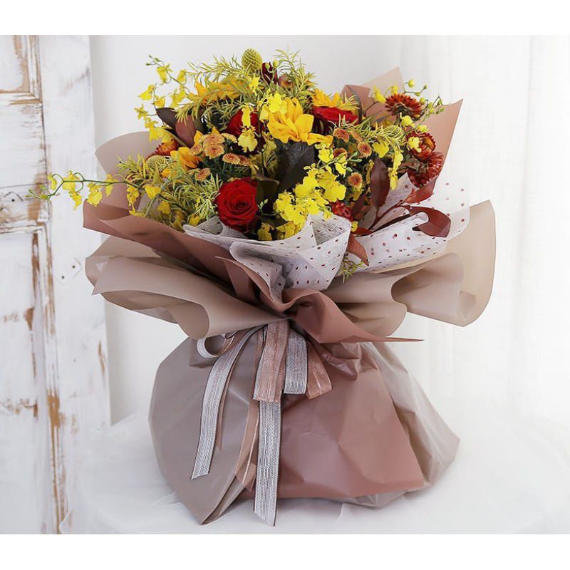 Flower Wrapping Transparent Free Packing Flower Wrapping Full Colour Part 1 Kertas Buket Bunga Flower Wrapping Chelopane Wrapping Paper Chelophane