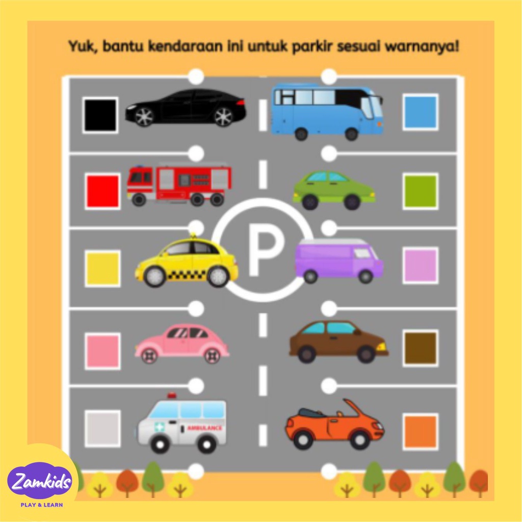 Busy Page Magnet Mainan Montesori Seri Parkir Permainan Anak Perempuan Dan Laki Laki By Zamkids