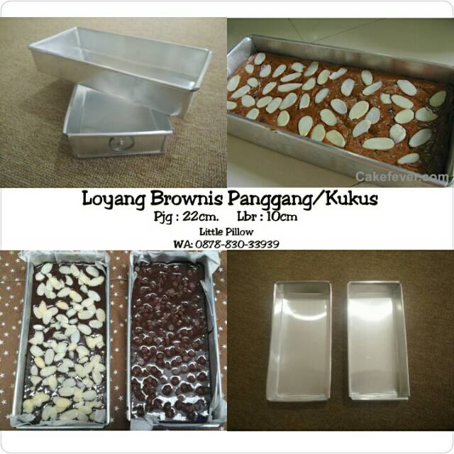 Loyang Brownis Panggang/Loyang Brownis Kukus/Cetakan Kue Lapis/Cetakan Puding