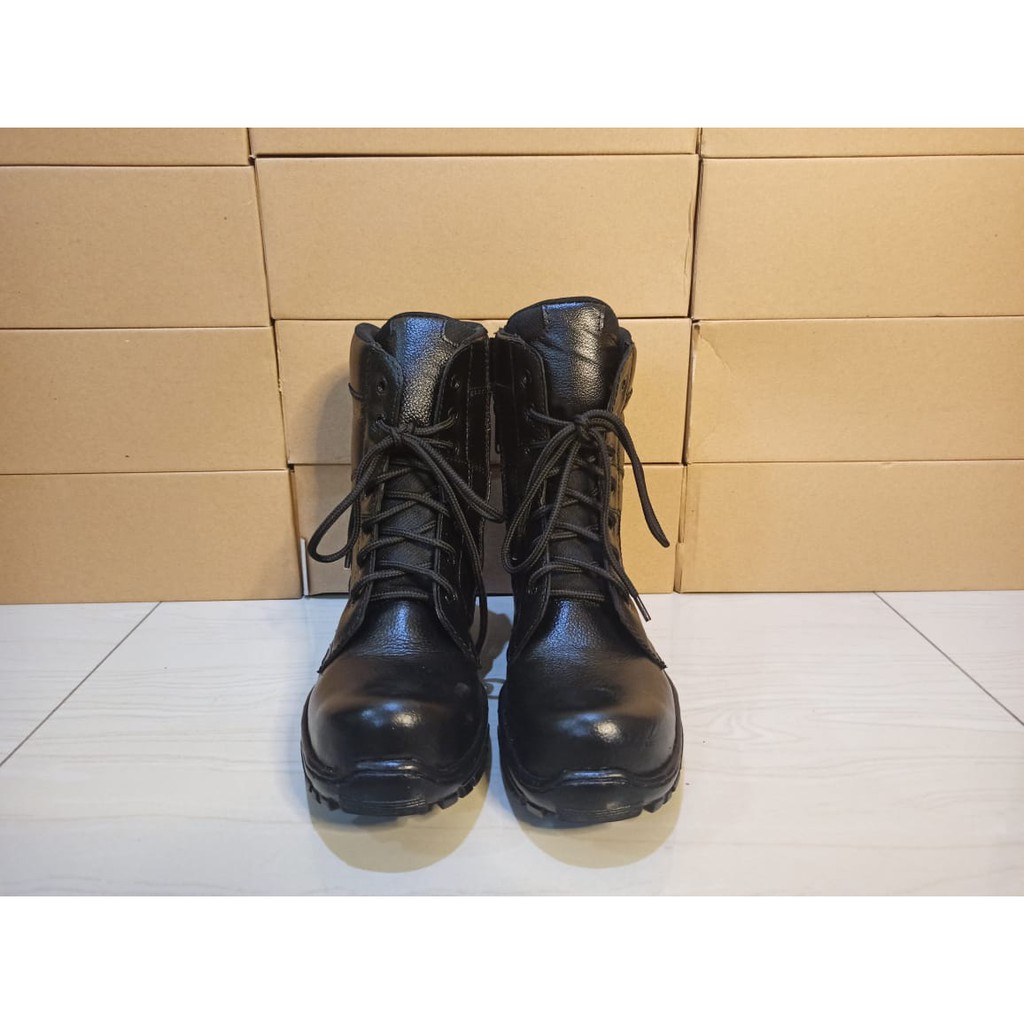 SEPATU PDL PDH JATAH BOOTS KULIT ASLI UJUNG BESI TNI POLRI POLPP ORIGINAL BEST SELLER