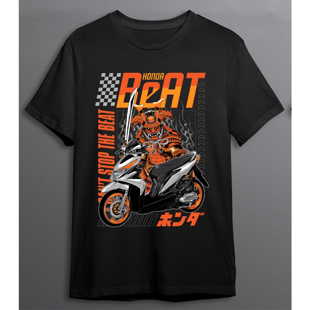 KAOS LENGAN PENDEK HONDA BEAT CBS SAMURAI JEPANG 2 BIG SIZE JUMBO