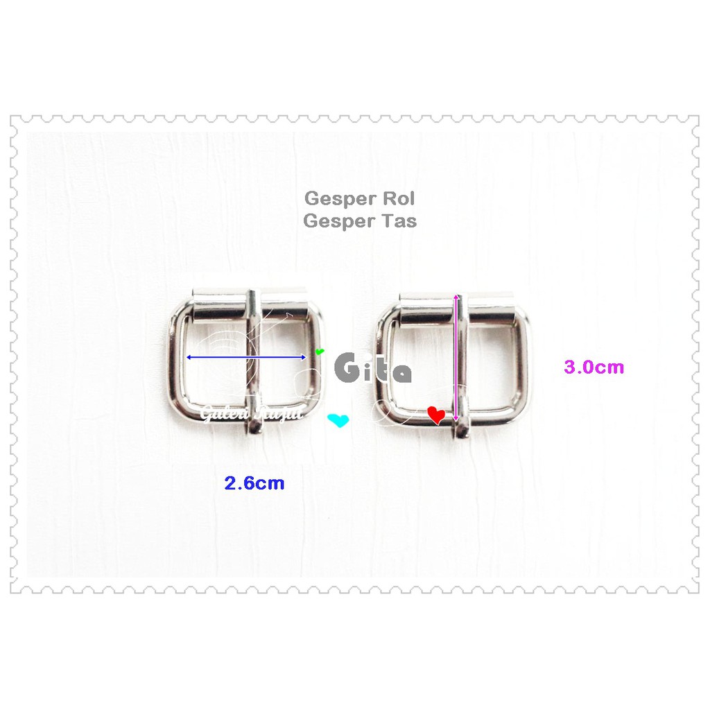 Gesper Rol/ring jalan rol 2.5cm Tebal/Ring Jalan