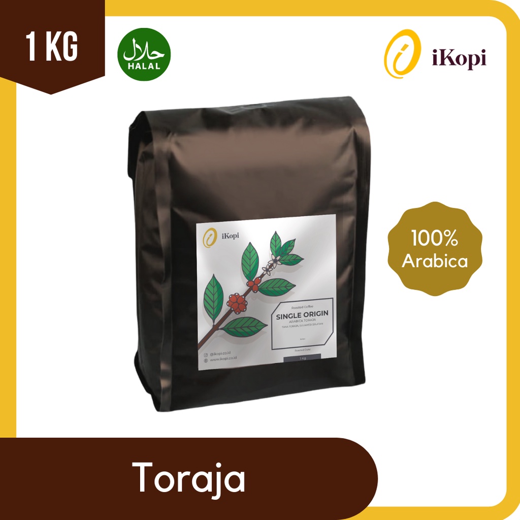 

iKopi | Biji Kopi Roasted Single Origin Toraja FULL Arabika 1 kg