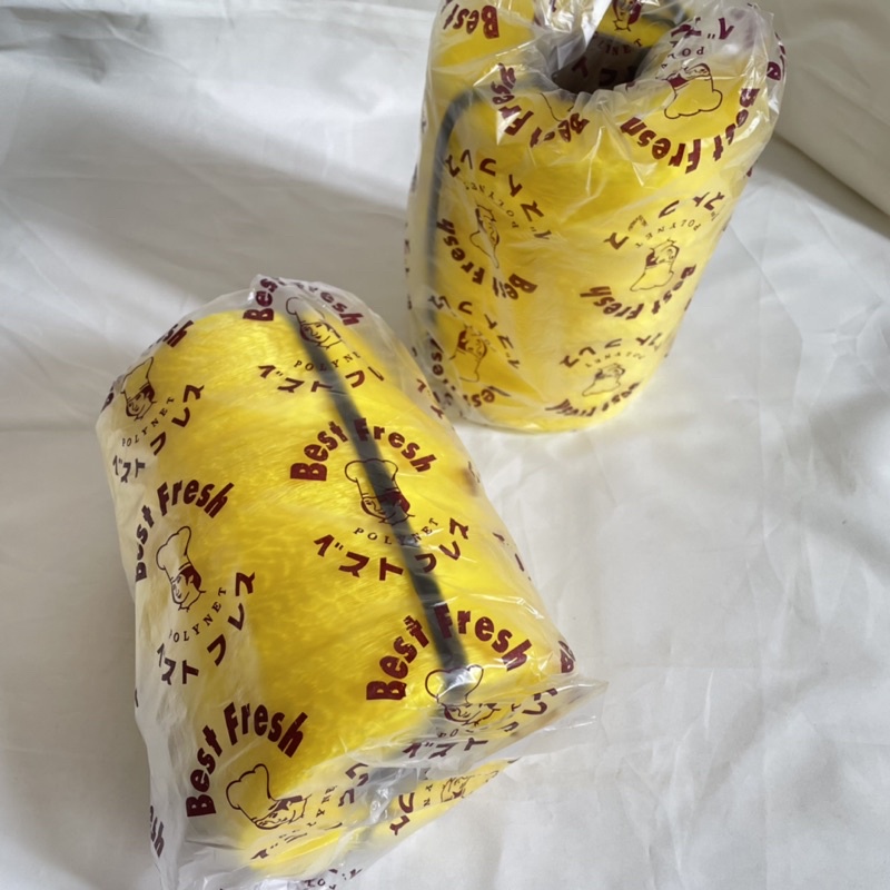 jaring buah warna kuning/polynet kuning/best fresh jaring buah 100meter/polynet kecil 100meter