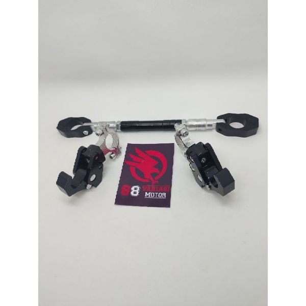 Paket Palang Stang Besar Bisa Stel Full CNC dan 2 Pcs gantungan Barang PCX 150-160 lama