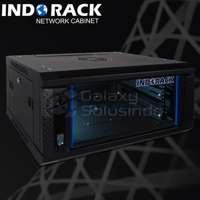 INDORACK WALLMOUNT 4U Depth 450MM Single Door WIR4504S
