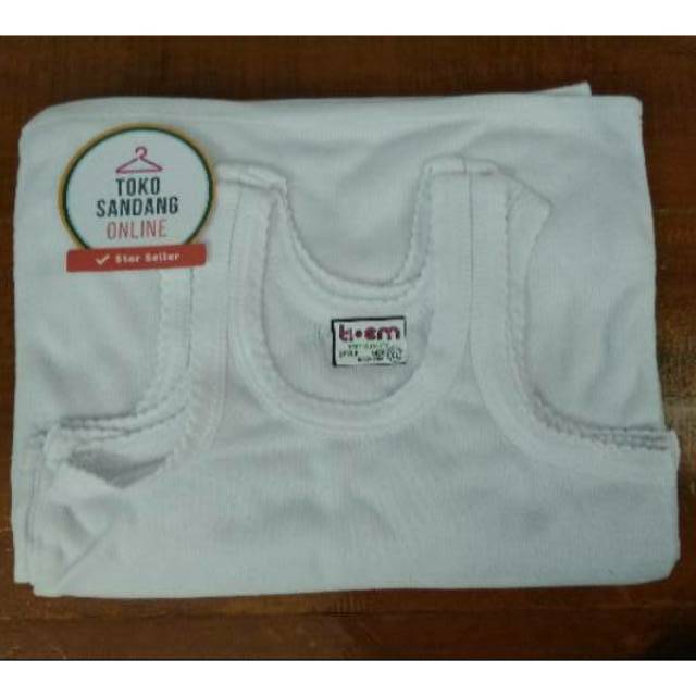 LUSIN(12pcs) Singlet anak tanggung laki &amp; perempuan warna &amp; putih