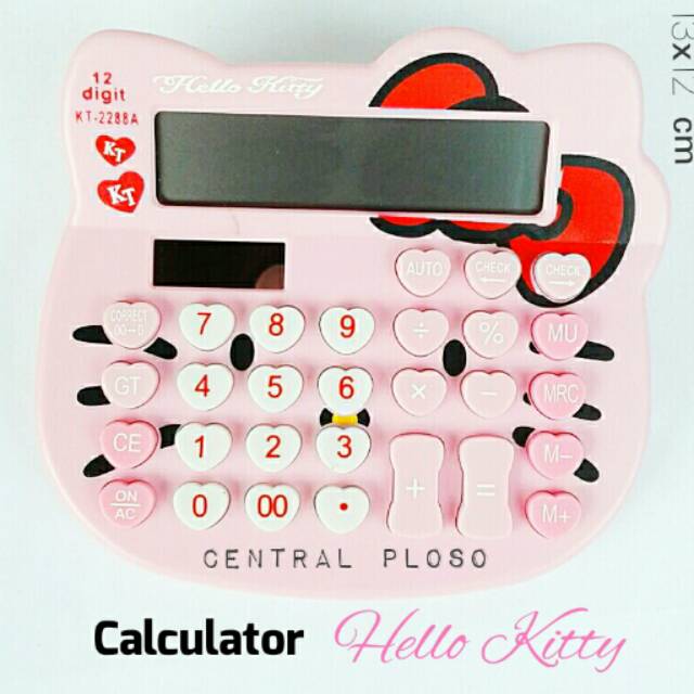 CALCULATOR HELLO KITTY / KALKULATOR 12 DIGITS