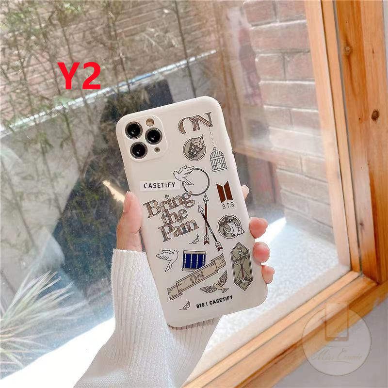 Straight Edge Soft BT21 CASETIFY Case Oppo A16 Reno 5 A54 A12 A15 Reno 5F A53 2020 A9 2020 A5 2020 A11 Reno 4F Reno 4 A12 A1K A92 A52 A72 A3s A7 A12e A5s A31 2020 A15s Reno 4 LITE A11k INS Case BTS CASETIFY Label Case-2