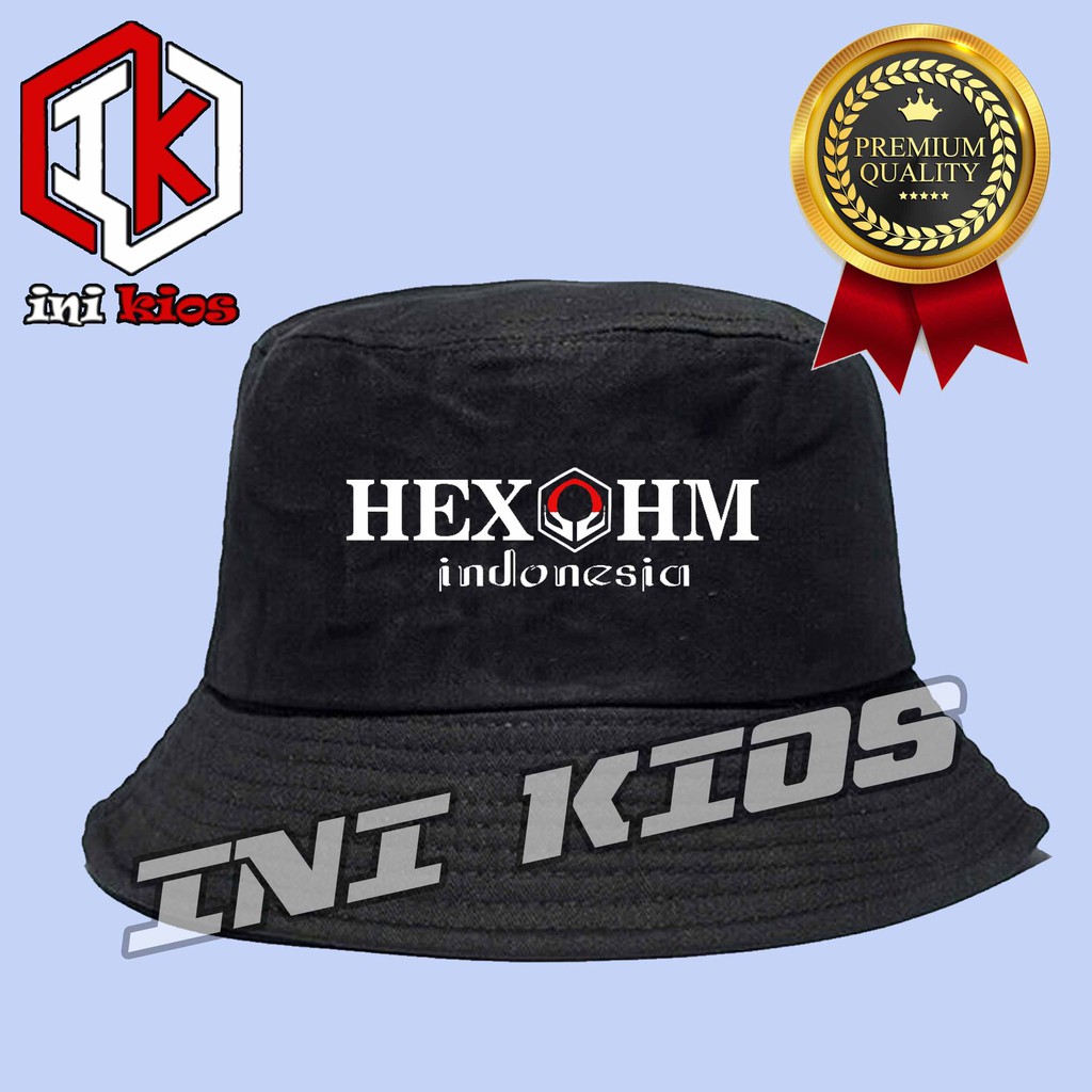 KEREN Topi Bucket HEXOHM INDONESIA Keren Pria dan wanita polos polosan MANTAP HEXOHM