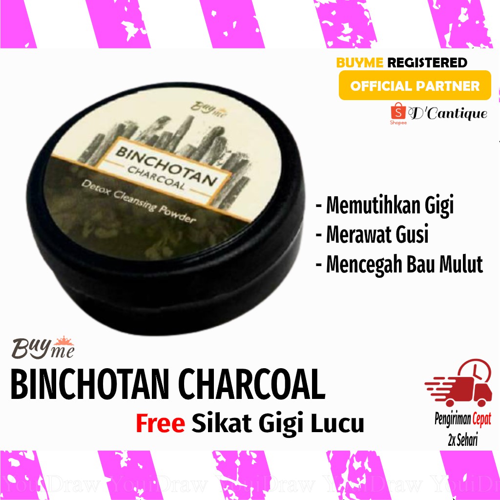 [Ready Stock] BuyMe Binchotan Charcoal / Bubuk Charcoal untuk Pemutih Gigi dan Masker Wajah - Halal