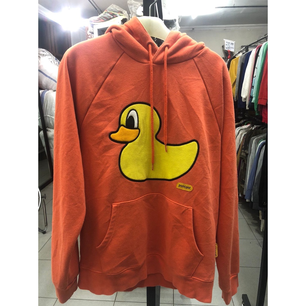 Hoodie Orange Pancoat Bebek kuning Size L Second used