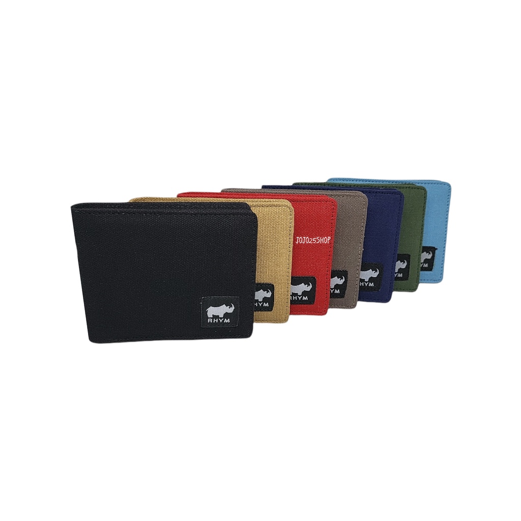 DOMPET PENDEK / DOMPET LIPAT KULIT KANVAS PRIA WANITA RHYM KV 701