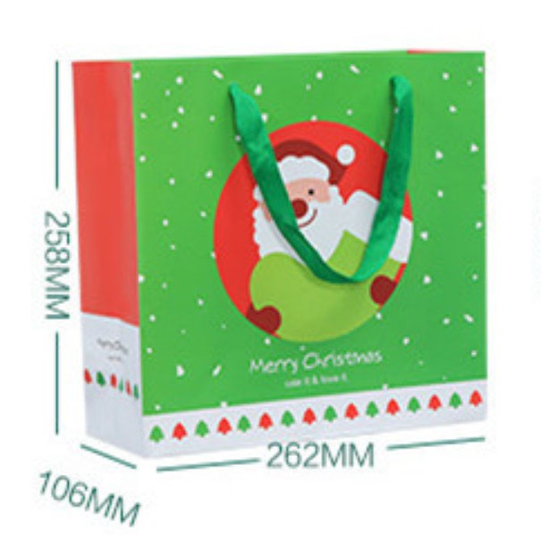 

Paper Bag Natal Tebal Besar Bulat Muka Santa Goodie Bag Tas Christmas