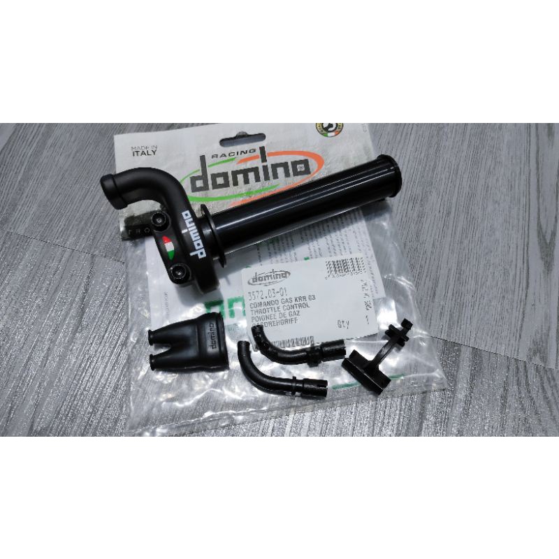 Domino Throttle KRR 03 Black Gas Domino 2kabel Original Italy