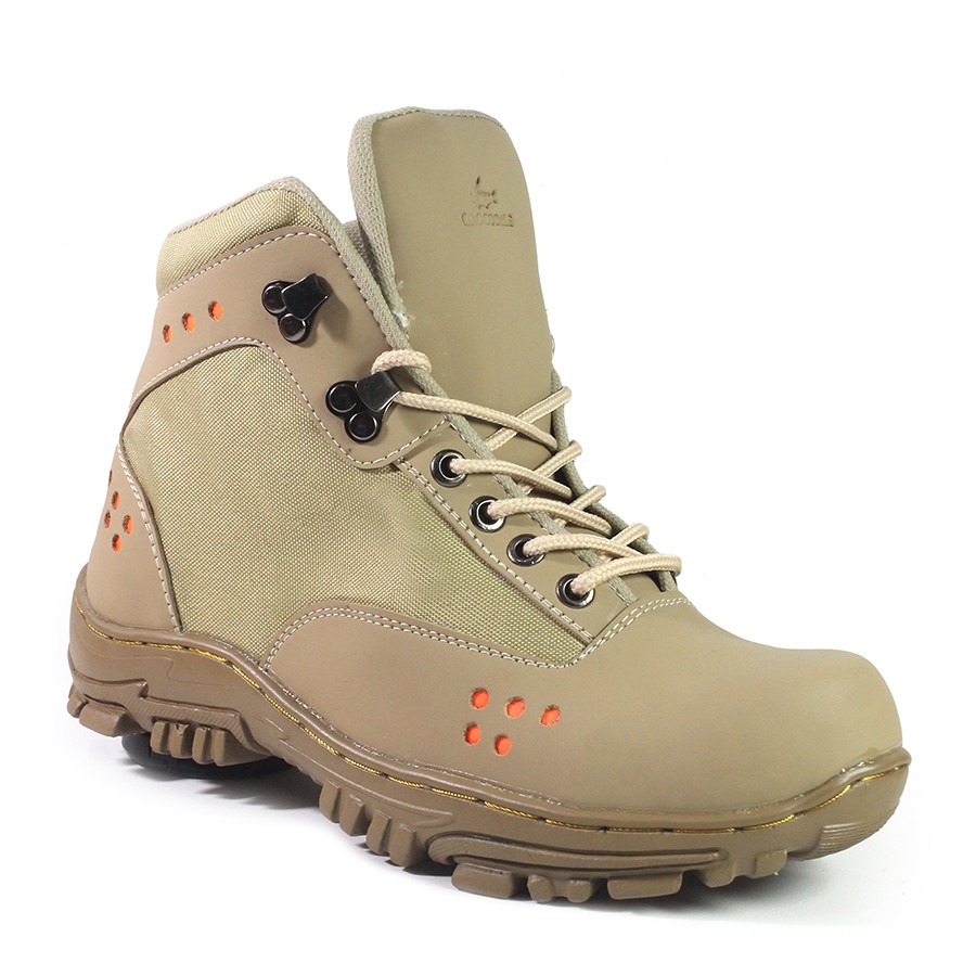 sepatu safety boots tracking crocodile tanker cream sepatu kerja lapangan