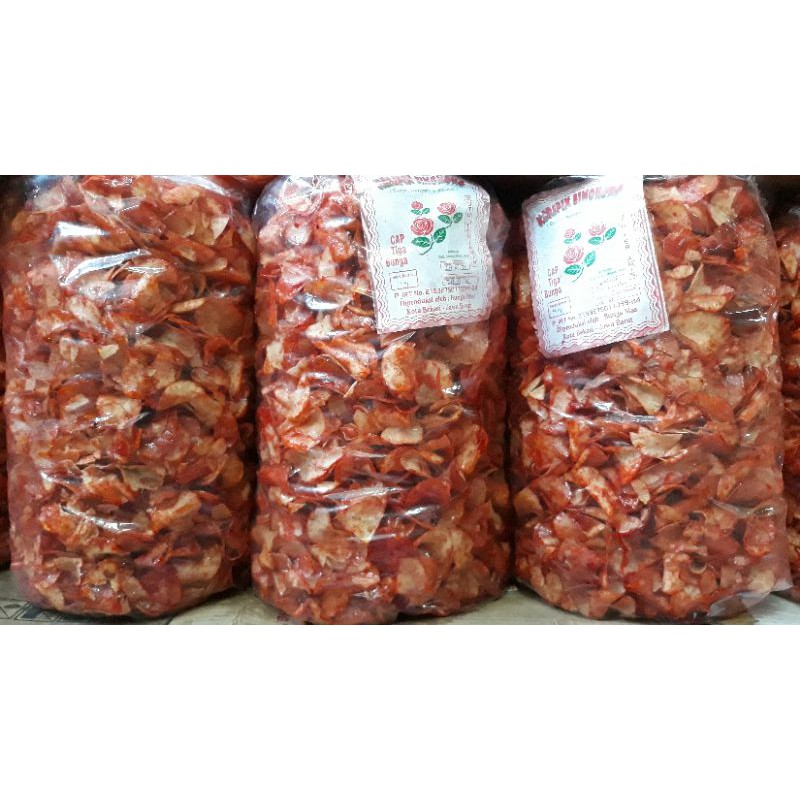 TERMURAH 250 gram KRIPIK SINGKONG BALADO SANJAY LENGKET / PEDAS MANIS / ALMA.SNACK