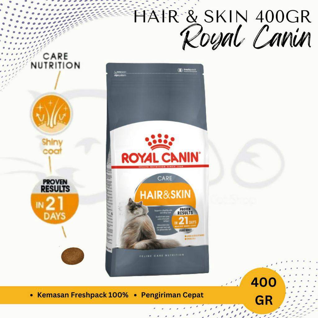 MAKANAN KUCING ROYAL CANIN HAIR &amp; SKIN FRESHPACK FRESH PACK 400 GR 400GR CATFOOD CAT FOOD