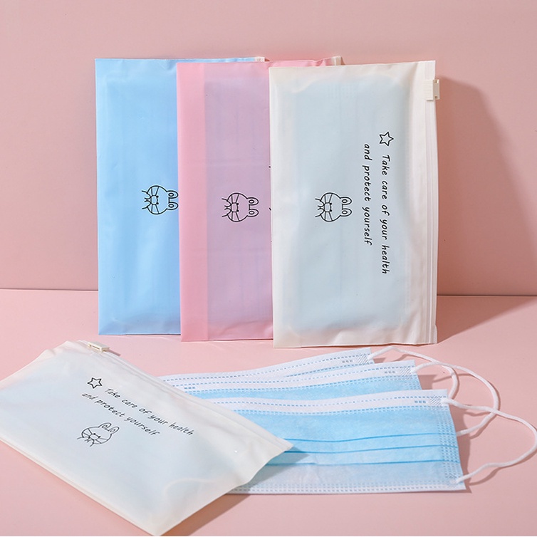 Tas Penyimpanan Masker Multifungsi Dengan Resleting