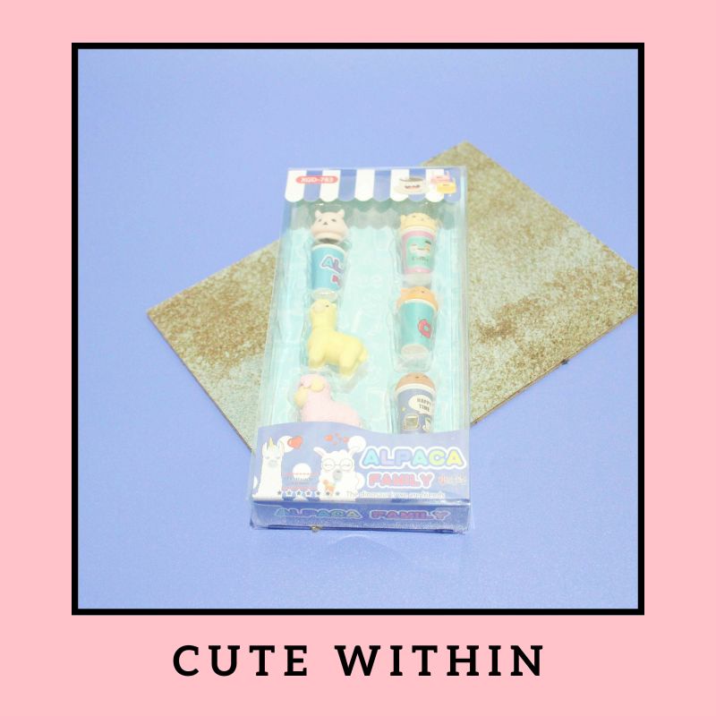 

Penghapus 1 set isi 6 pcs bentuk llama botol alpaca - RANDOM - hapusan lucu unik alat tulis kerja kantor sekolah anak hadiah sovenir warna warni wangi bersih