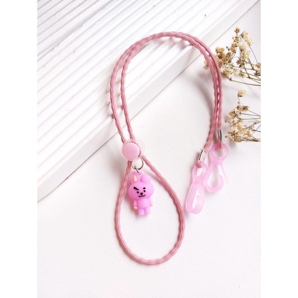 Konektor Masker Tali Hijab Pengait Stopper BT21 BTS Korea