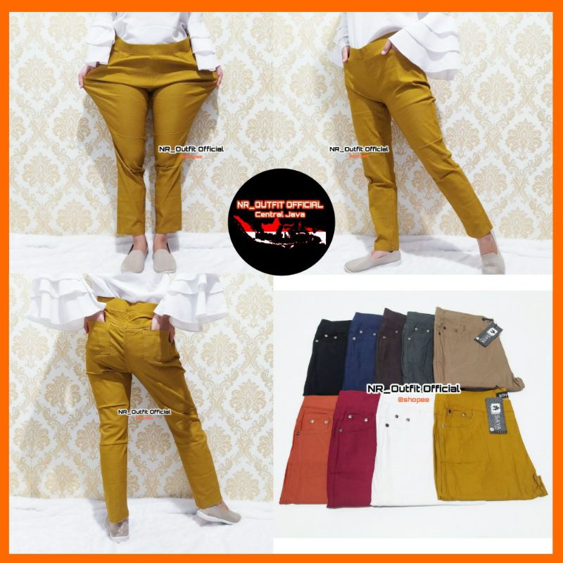 Jumbo Celana Leging Saya L5-L8 Legging Wanita Bahan Soft Jeans Import Tebal Panjang Super Stretch Lejing Full Karet Tregging