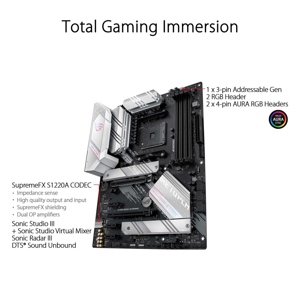 ASUS ROG STRIX B550-A GAMING AM4 MOTHERBOARD AMD