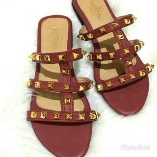  Sandal  flat valentino  sendal flat sandal  wanita Ready 