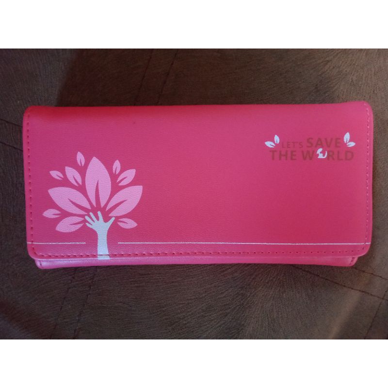 Naughty wallet Dompet panjang peach