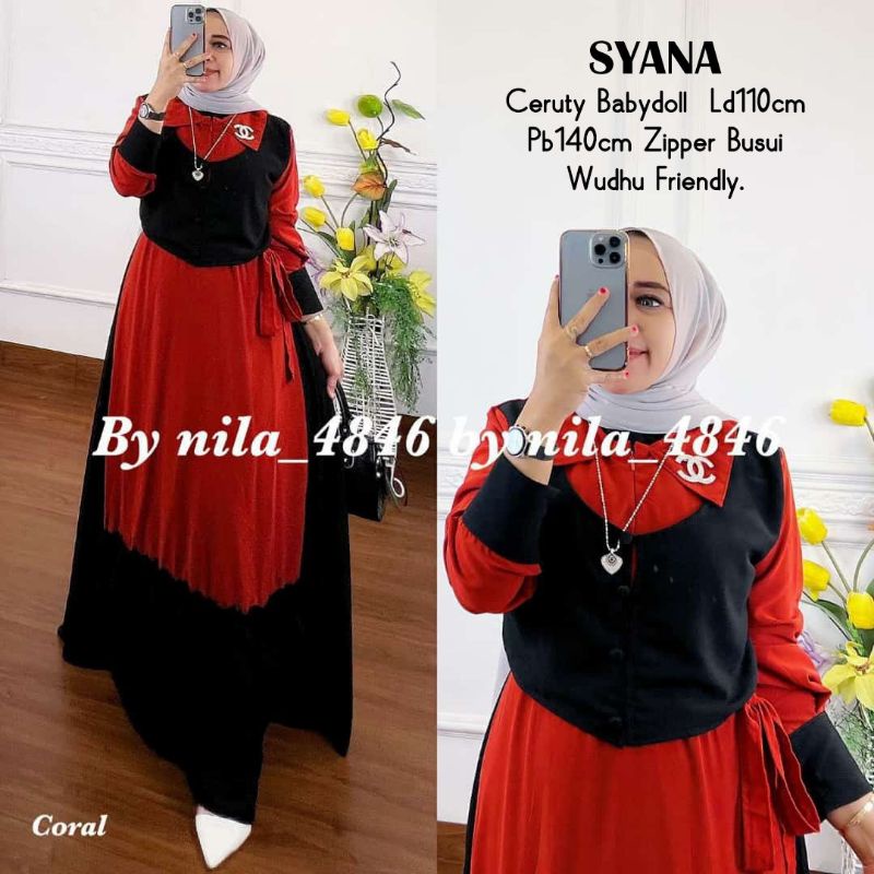 SYANA MAXY/DRESS MAXY KEKINIAN/DRESS MAXY CANTIK/DRESS MURAH SURABAYA