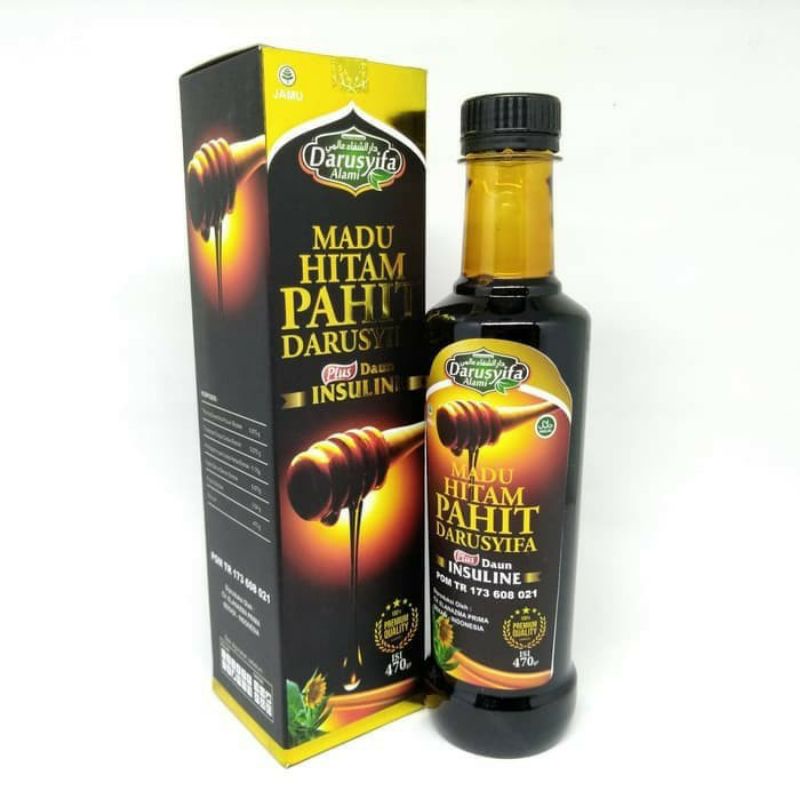 

madu hitam pahit plus insuline darusyifa bpom 470gr