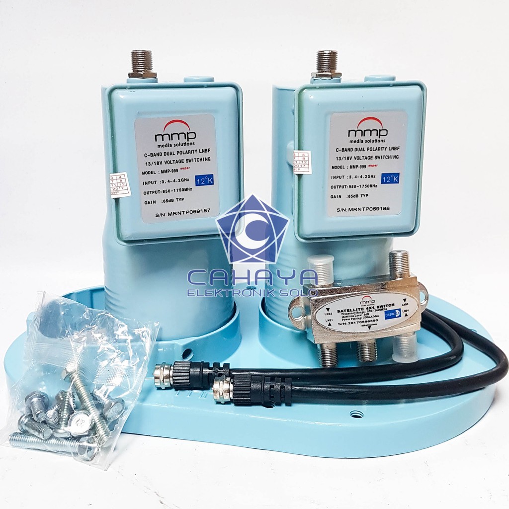 LNB MMP C Band 2 in 1 999 Noise 12K Duo 2 Satelit 1 Receiver