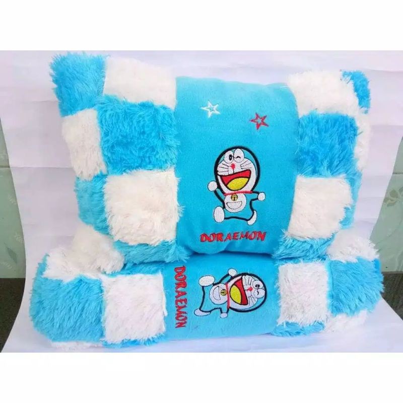 set bantal dan guling motif catur