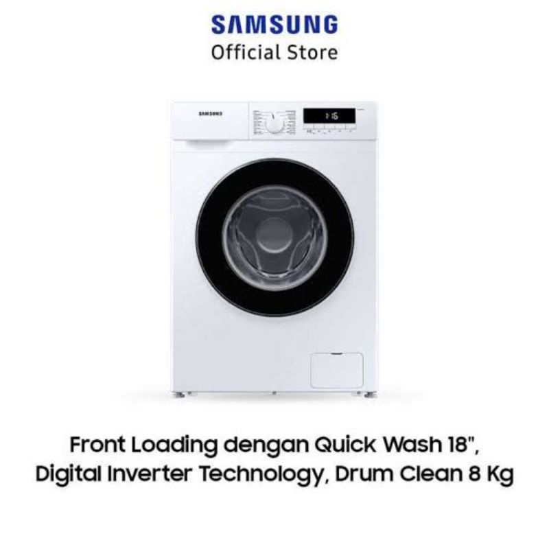 SAMSUNG WW80T3040BW MESIN CUCI FRONT LOADING INVERTER 8KG WW80T WW80 WW80T3040