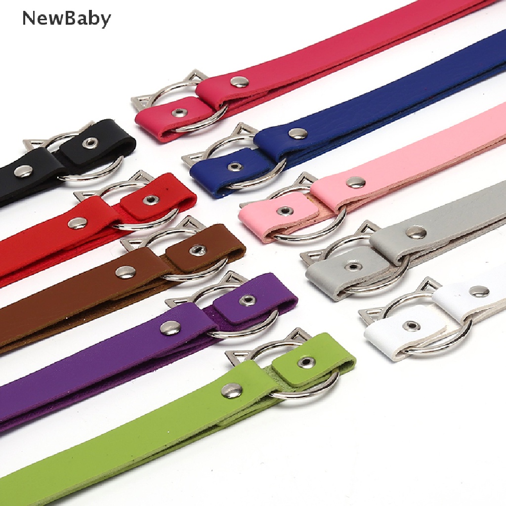 Kalung Choker Adjustable Bentuk Kepala Kucing Model Hollow Out Untuk Wanita