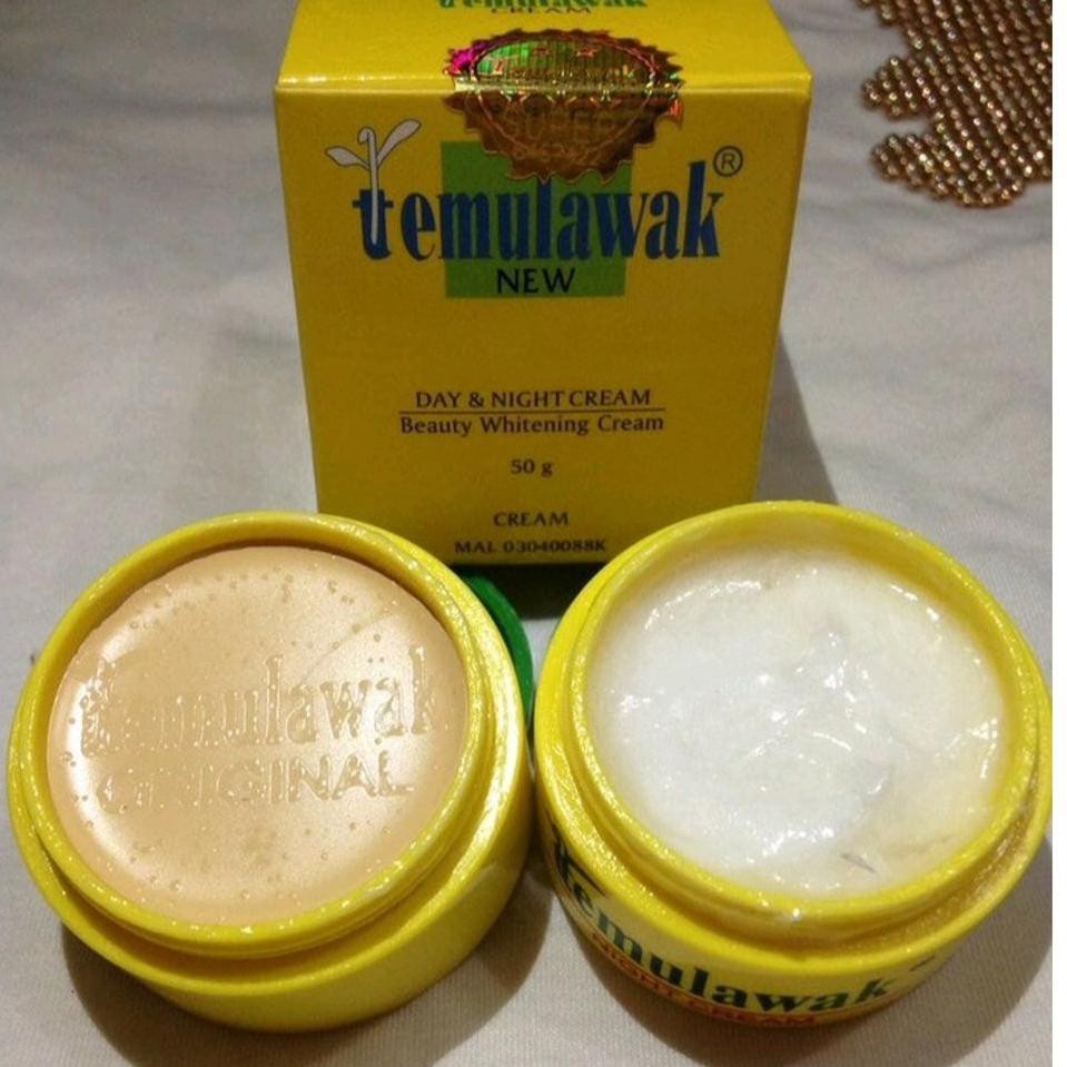 Temulawak Day &amp; Night Original Asli Kosmetik Pemutih Wajah Whitening Cream Temulawak