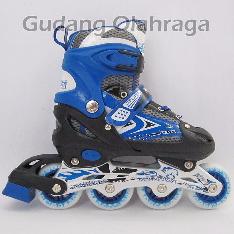 ORIGINAL- sepatu roda power line / power superb merah dan biru