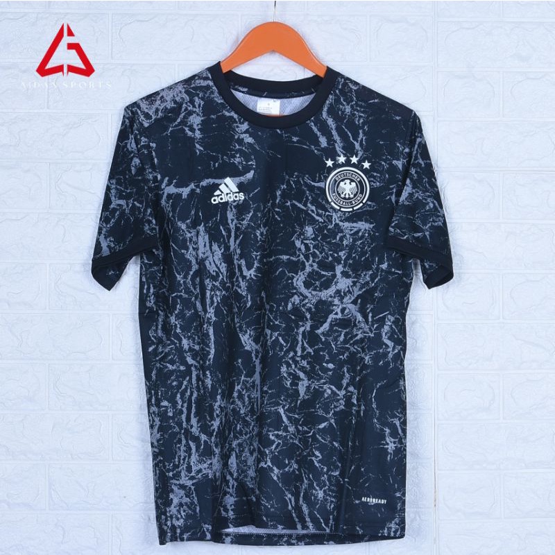 Jersey Jerman Training Prematch Hitam Grade Original