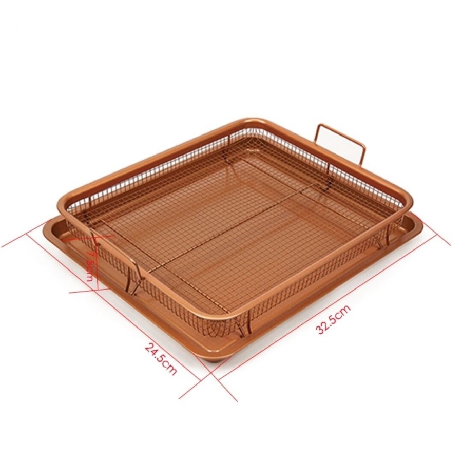 COOPER CRISPER TRAY OVEN Tempat Saringan Tiris Tirsan Minyak Goreng Gorengan Masakan PREMIUM NEW DESIGN