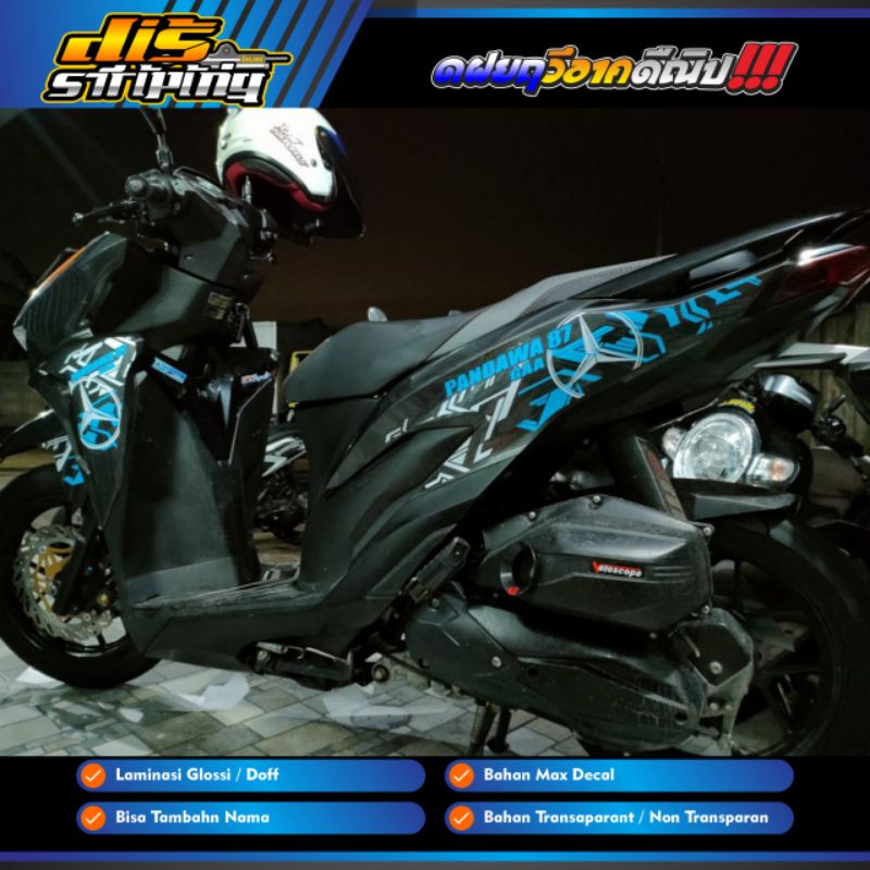 Striping Vario New Livery Bus Pandawa Transparan