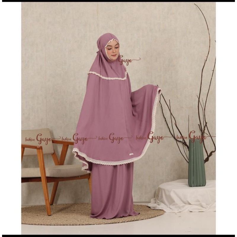 Mukena Bali Katun Rayon Renda by Fashion Gayo