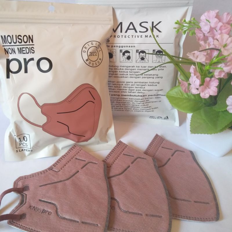 MASKER KN95 MOUSON PRO WARNA 5PLY MODERN