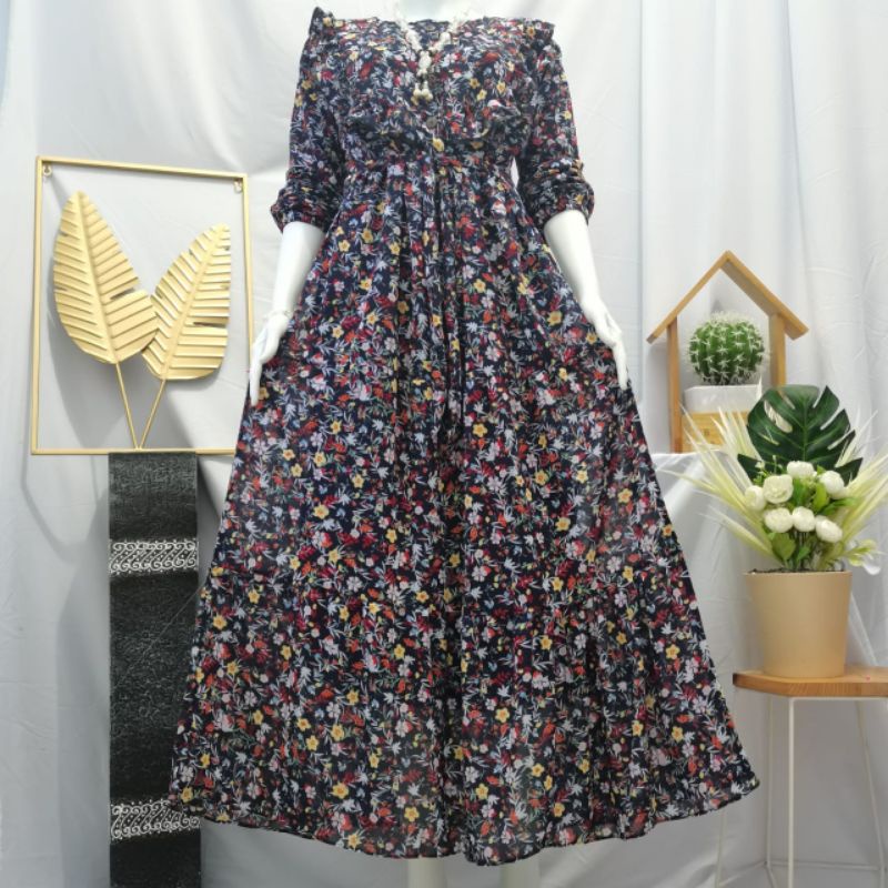 GAMIS CERUTY REMPEL DADA KANCING