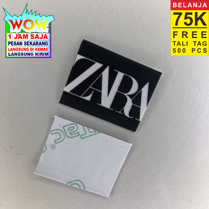 

STIKER ZARA TAG HANGTAG SUPER PREMIUM CO 1X DI KIRIM 600PCS