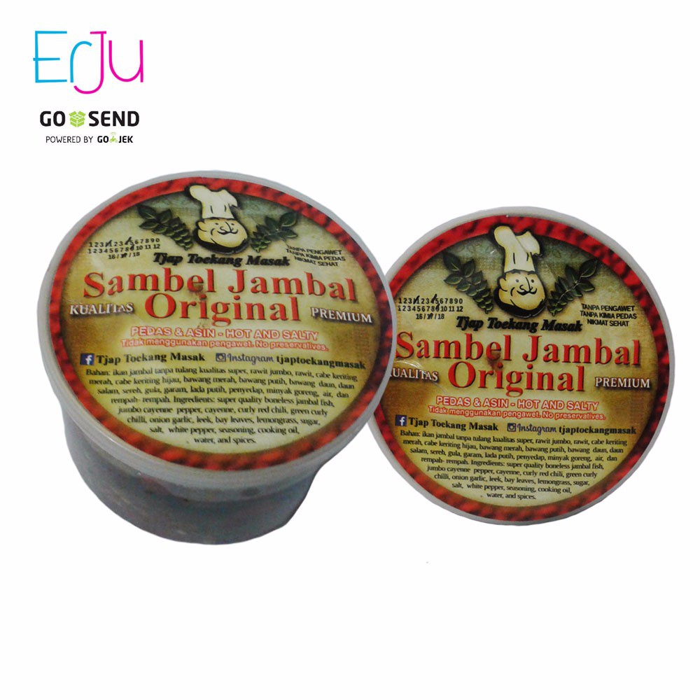 

Sambel Jambal Original Tjap Toekang Masak Rempah Rempah Tradisional