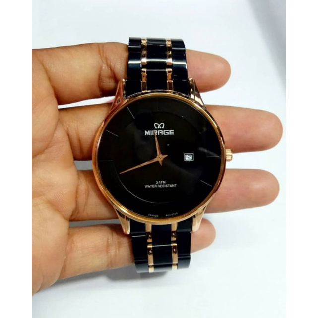 JAM TANGAN MIRAGE PRIA ORIGINAL.100%TAHAN AIR,GRATIS BOX DAN BATERAI CADANGAN.