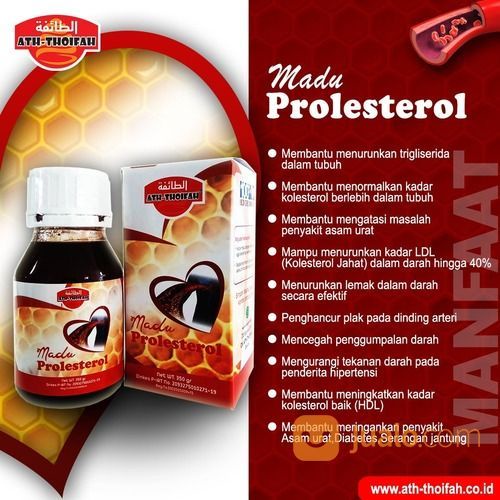 

Madu Prolesterol - Herbal Untuk Terapi Pengobatan Kolesterol / Kholesterol / Kolestrol Darah